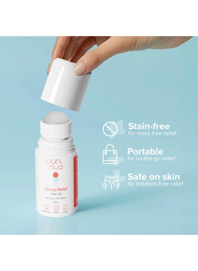 نوا رول أون لتخفيف التقلصات من نوا | راحة سريعة | طبيعي بالكامل | لآلام البطن والظهر والساقين | سهل الامتصاص | خالٍ من البقع | آمن على البشرة - Image 4