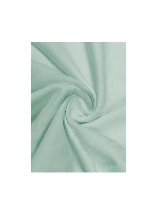 Raymond Single Sheet 120 Thread Count Luxurious Mercerized 100% Cotton Bedding Solid Pre Shrunk Percale Finish Bed Linen 2 Bedsheet and 2 Pillow Case - Light Green (152 * 229 CM) - Image 5