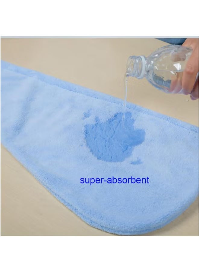 Pack Of 3 Microfiber Hair Towel Wrap Multicolour 65x24cm - Image 5