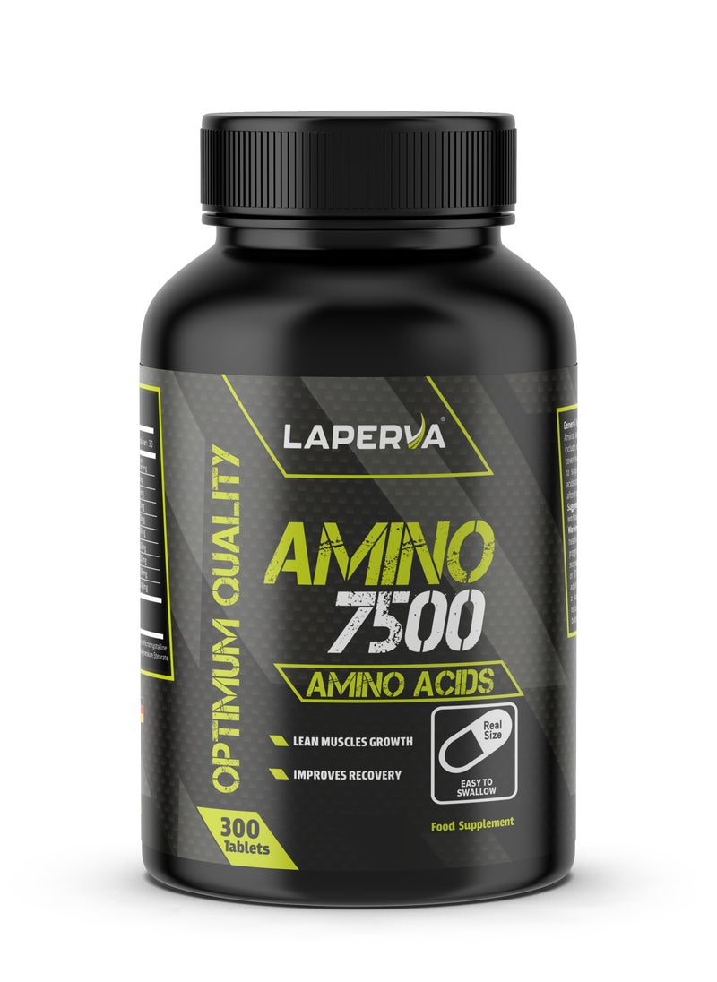 Laperva - Laperva Amino Tablets - 7500mg, 300 Tablets - Lean Muscle Growth, Vegetarian Friendly - Essential Amino Acid Complex for Fitness and Recovery - Image 1