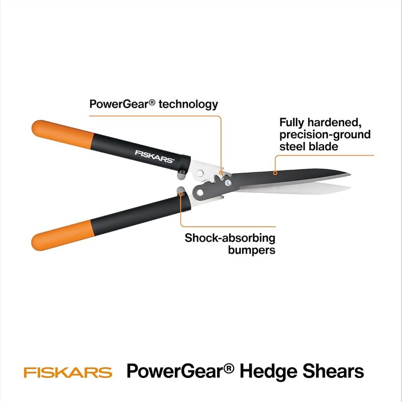 فيسكارس 1 Fiskars 23 بوصة PowerGear مقص تحوط - Image 1