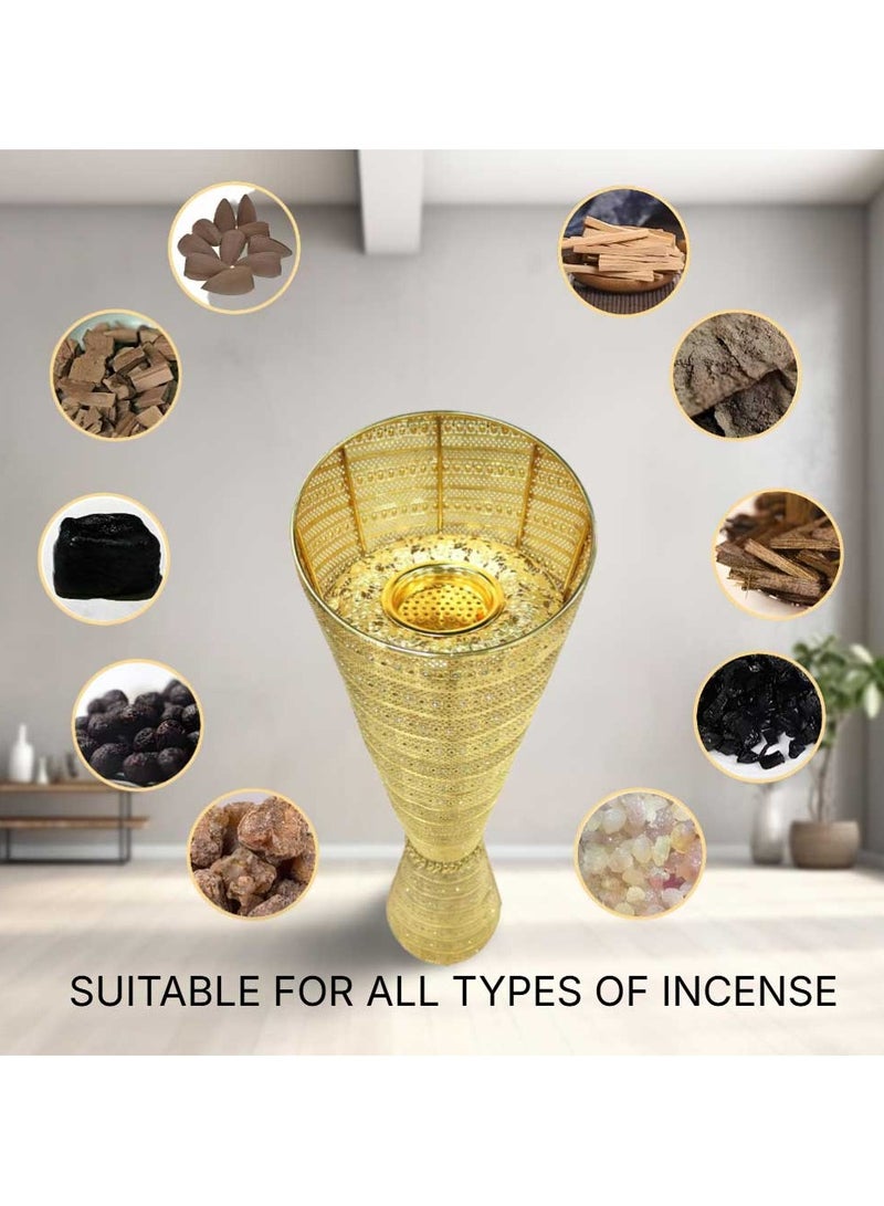 Bakhoor BoSidin High Quality Large Oud Burner 100 cm Tall Incense Mabkhara for Home Fragrance and Decore - Image 3
