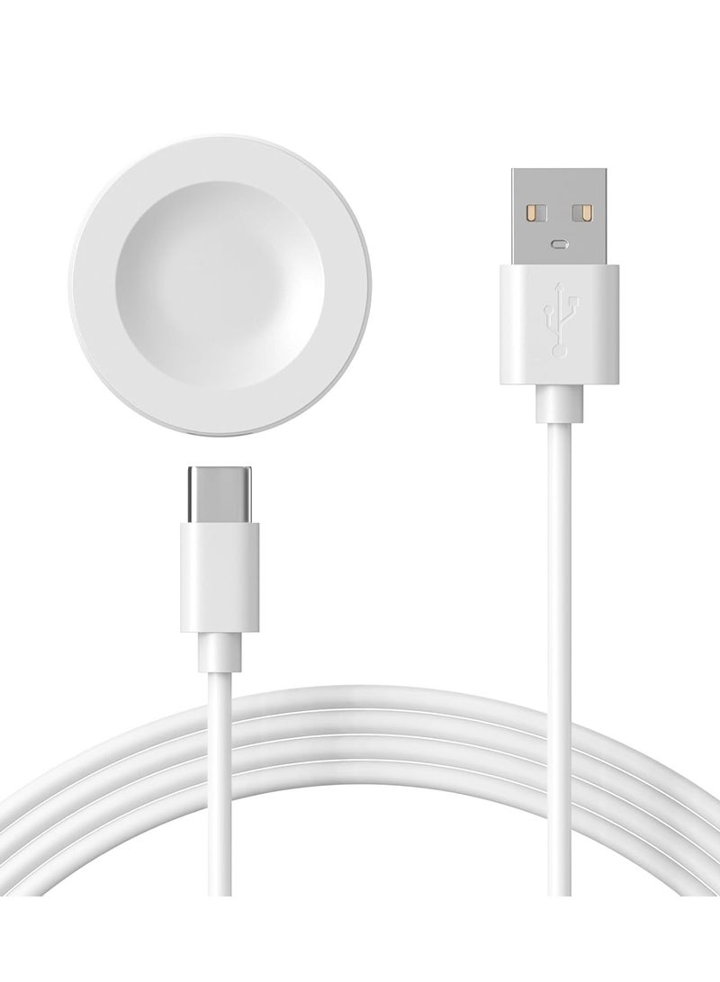 Wireless Charger Compatible for Huawei Watch GT1 GT2/GT2 pro, GT3/GT3 pro,GT4/GT4 pro,GT5/GT5 pro, GT 2e, Honor Watch Magic Magic 2, Honor Watch Dream/Honor Watch GS PRO - USB Charging Cable 100cm (White)  - Image 1
