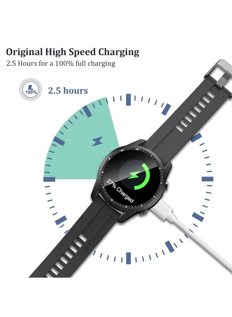 Wireless Charger Compatible for Huawei Watch GT1 GT2/GT2 pro, GT3/GT3 pro,GT4/GT4 pro,GT5/GT5 pro, GT 2e, Honor Watch Magic Magic 2, Honor Watch Dream/Honor Watch GS PRO - USB Charging Cable 100cm (White)  - Image 5