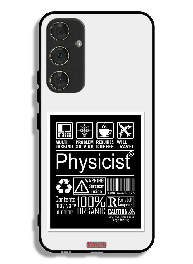 Tolwak Samsung Galaxy A54 5G Protective Case Cover Physicist Sticker - Image 1