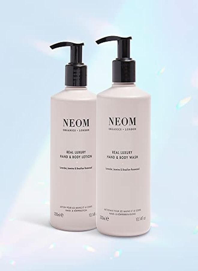 NEOM Real Luxury Hand & Body Wash, 300Ml | Lavender, Rosewood & Jasmine | Gently Cleanse & Soften - Image 3