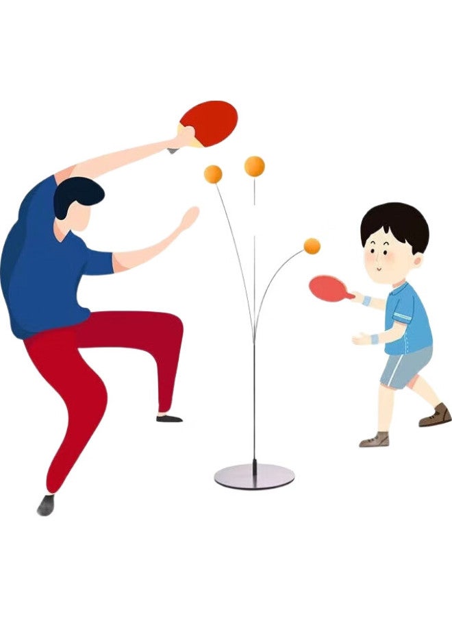 Murcia Children'S Table Tennis Training Device, Indoor Practice Elastic Rebound Ball, Table Tennis Racket, Gift For Boys And Girls - Image 3