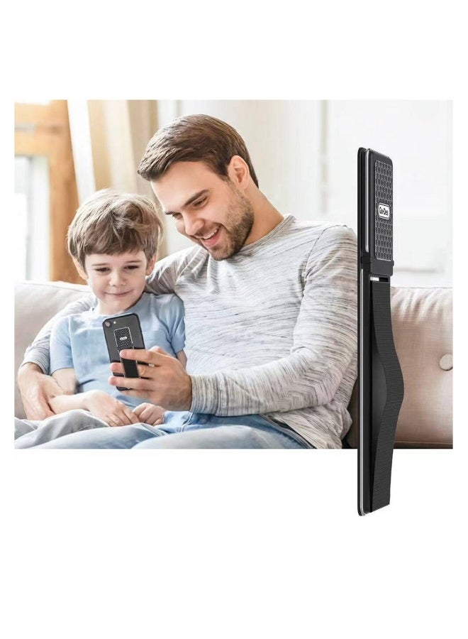 GO-DES Go Des GD-G086 4in1 Magnetic Ring Holder Apparatus with Stand Universal Mobile Phone Finger Holder Sling Rubber Grip Black - Image 3