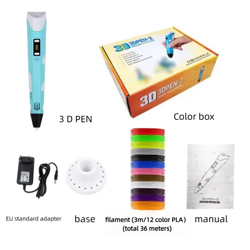 The Second Generation Of 3D Printing Pen With 3 Meters 12 Color Consumables 36 Meters E-Commerce 3D Pen E-Commerce Products - Image 4