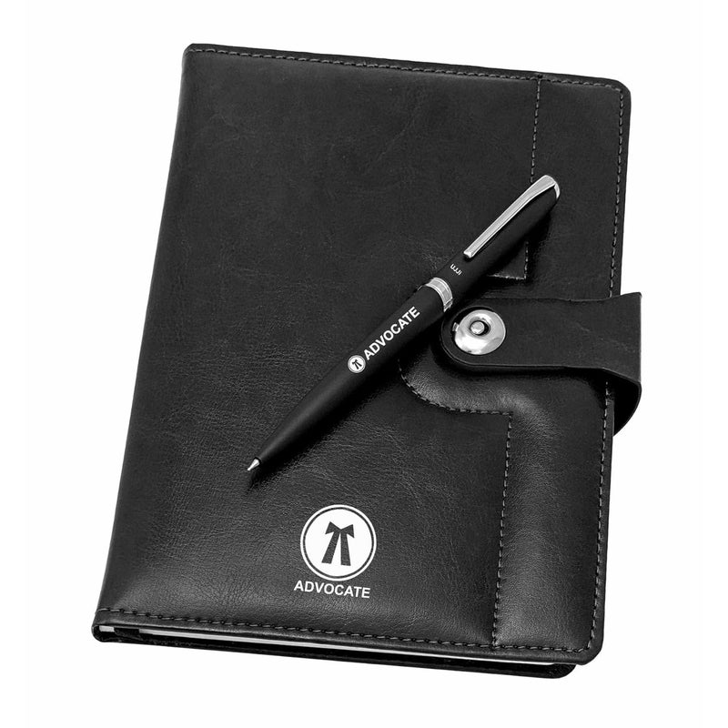 UJJi Advocate Logo Notebook and Pen Set - Image 1