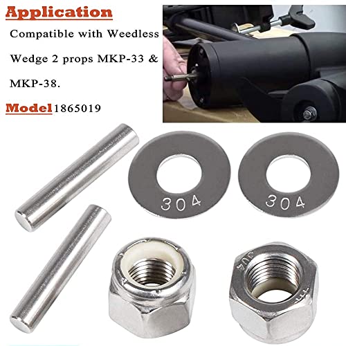 CASTNOO MKP-34 Prop & Nut Kit E Perfectly Suitable for Minn Kota Trolling Motor Including Prop Nut & Washer 1865019 - Image 3