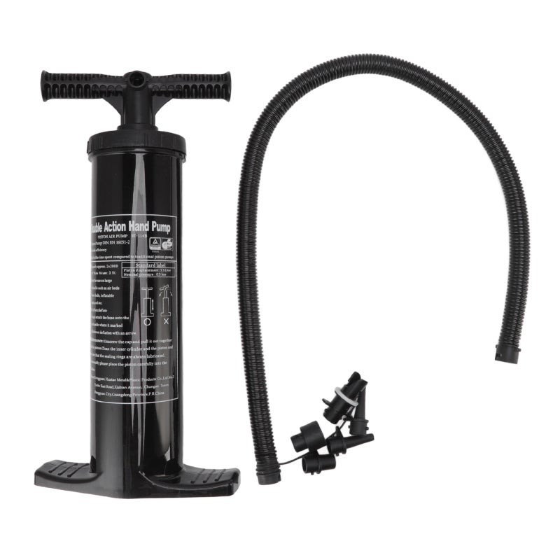 Stermay Manual Inflatable Pump: 2-Way Fast Inflation, Large Capacity Airflow - Durable Non-Corrosive Plastic Construction, Universal Valve Fittings for Inflatable Boats, Pool Rafts, Air Mattresses - Image 1