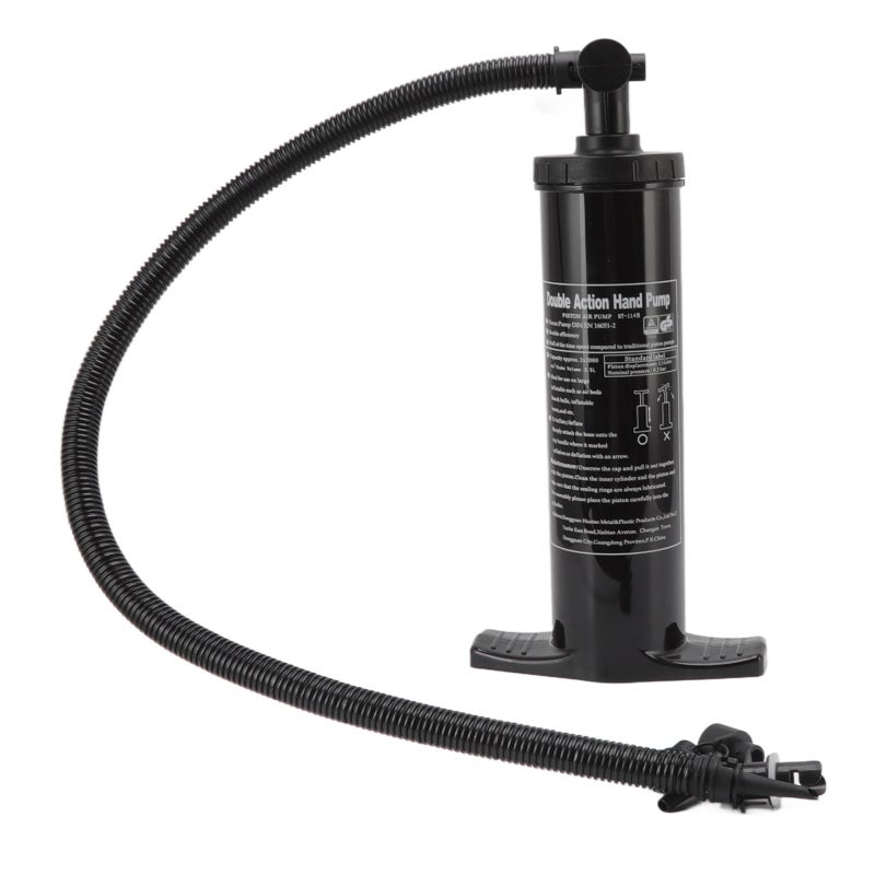 Stermay Manual Inflatable Pump: 2-Way Fast Inflation, Large Capacity Airflow - Durable Non-Corrosive Plastic Construction, Universal Valve Fittings for Inflatable Boats, Pool Rafts, Air Mattresses - Image 4