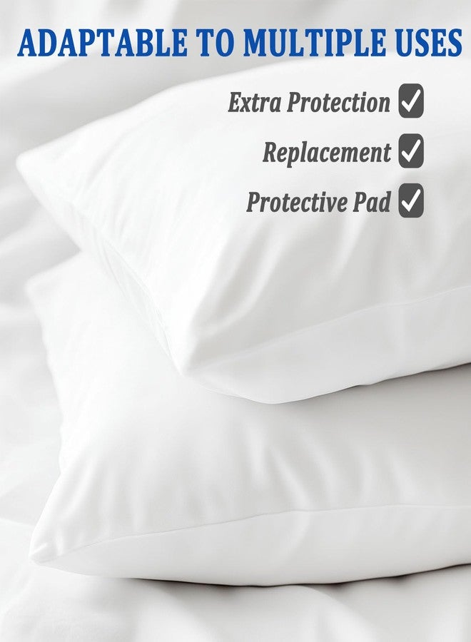 Precoco White Pillow Cases King Size Set of 2-100% Cotton Cozy & Soft Pillow Protectors with Zipper Hidden 600 Thread Count Cooling Pillowcases Covers for Hair and Skin,20x36 Inches - Image 5