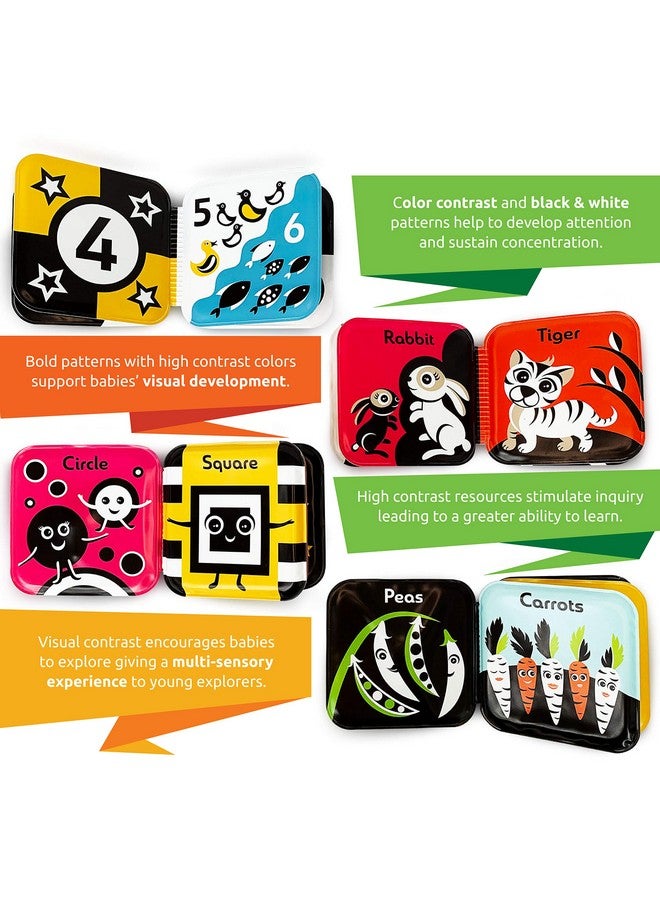 BabyBibi Floating Baby Bath Books High Contrast Black And White Waterproof Bath Books For Babies 3+ Months - Image 5