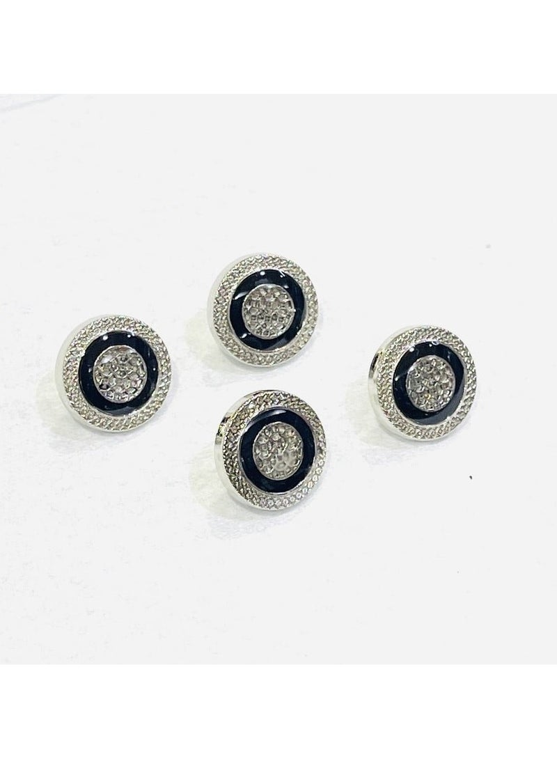 Abrar 8 Set Metal Snap Buttons For Men Saudi Thobe Size 12mm - Image 1