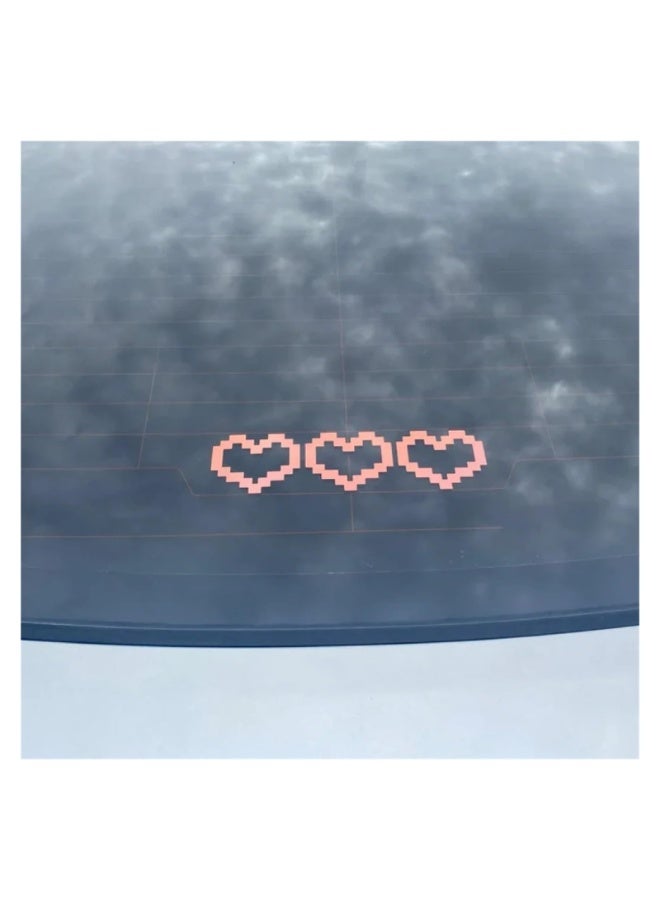 2pcs Love Mosaic Stickers Cute Car Stickers Car Decoration - Image 2