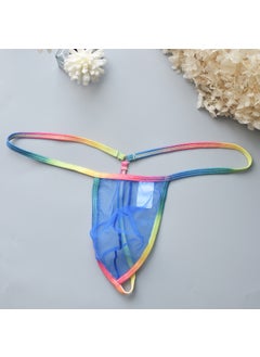 Generic Spicy Mesh G-String Underwear for Men B904 Blue  - Image 1