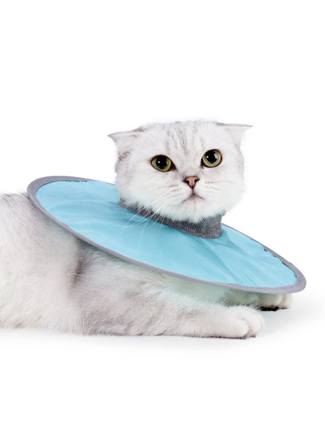 طوق قطط طبي مقاوم للماء، طوق قطط قابل للتعديل لحماية الحيوانات الأليفة، طوق وقائي لمنع لعق الجروح، طوق إليزابيثي خفيف الوزن للقطط بعد الجراحة، يناسب الجراء الصغيرة - Image 1