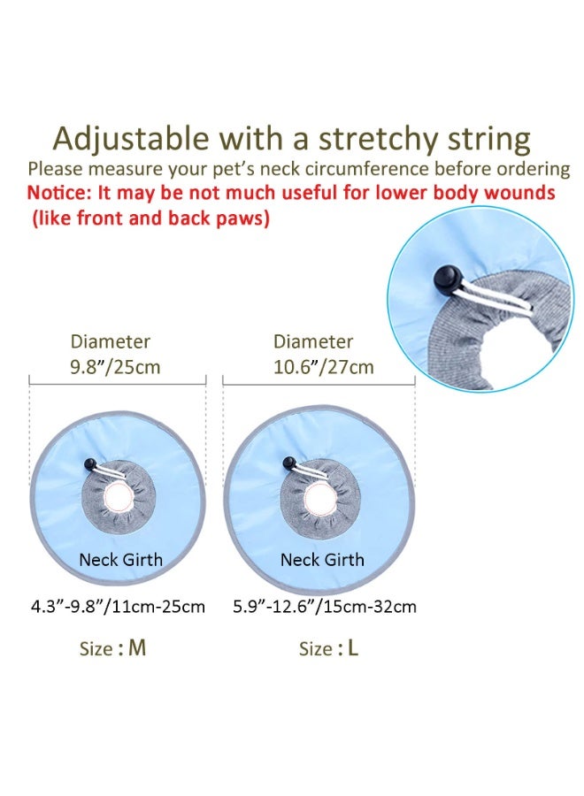 طوق قطط طبي مقاوم للماء، طوق قطط قابل للتعديل لحماية الحيوانات الأليفة، طوق وقائي لمنع لعق الجروح، طوق إليزابيثي خفيف الوزن للقطط بعد الجراحة، يناسب الجراء الصغيرة - Image 2