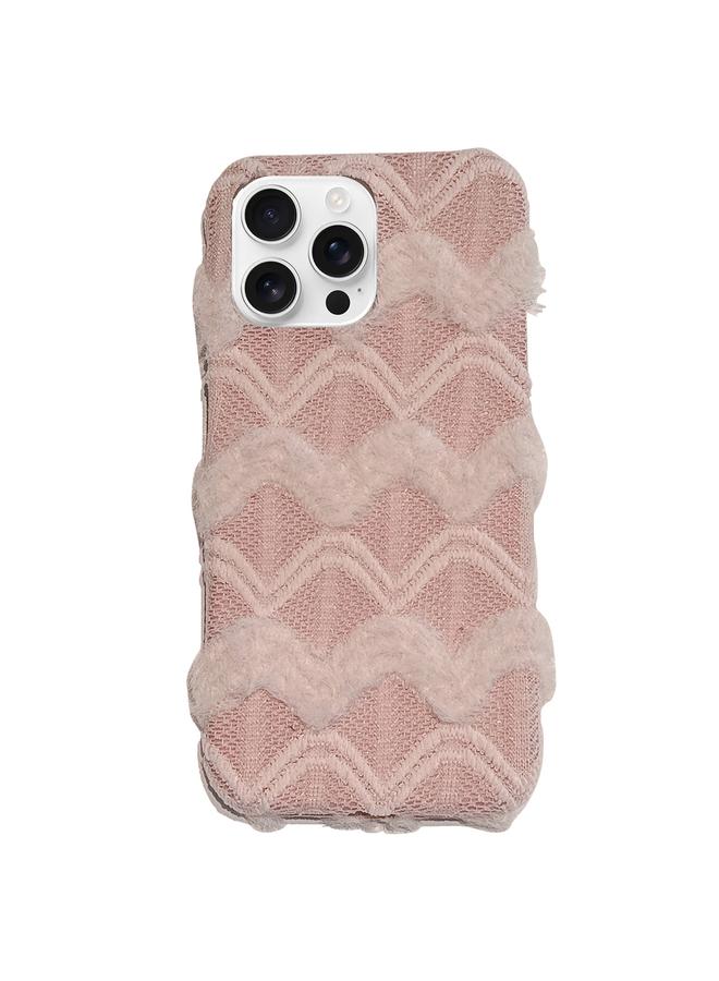 S-TOP Case For iPhone 15 Pro Max Lace Striped Plush TPU Phone Case - Image 1
