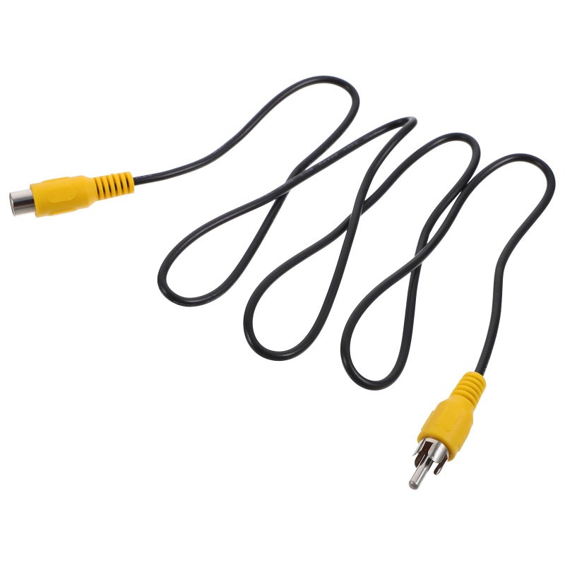 Male to Female RCA Audio Extension Cable 1 Meter Black Shielded for Car Stereo Home Theater - Image 2