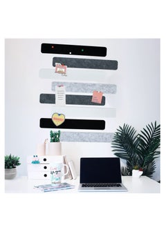 Dominy 8Pcs Colour Cork Board Bar Strips with 50 Pushpins, Self-Adhesive Bulletin Board Strips No Damage for Wall, Felt Pin Board for Paste Notes, Photos, Schedules Office Decor  - Image 4