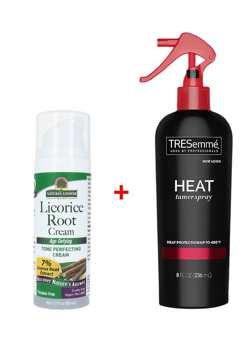 TRESemmé TRESemmé 450 Heat Protect Spray - 8 oz-Licorice Root Cream from Nature's Answer for skin lightening 50ml 