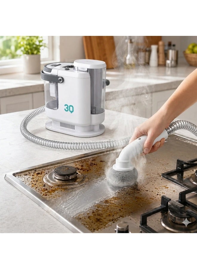 3Q Carpet and upholstery cleaning machine, professional steam cleaner for deep cleaning, hot and cold steam cleaning, washing all types of upholstery - Image 5