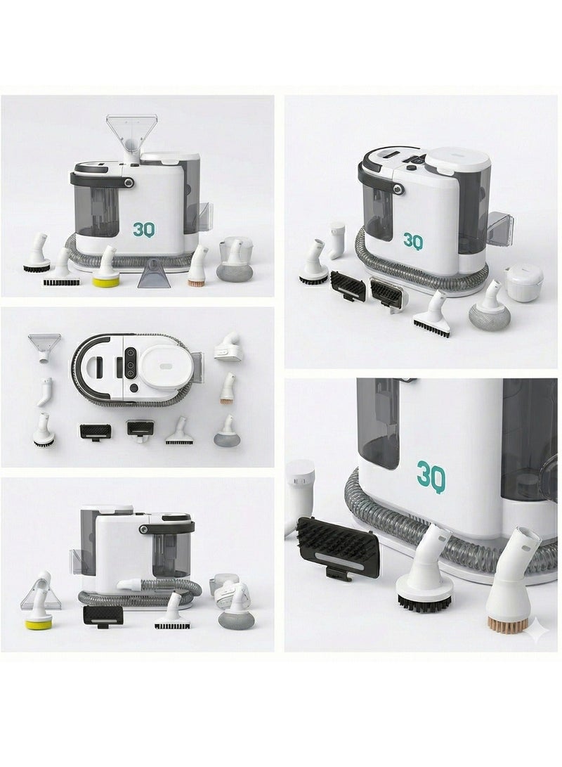 3Q Carpet and upholstery cleaning machine, professional steam cleaner for deep cleaning, hot and cold steam cleaning, washing all types of upholstery - Image 2