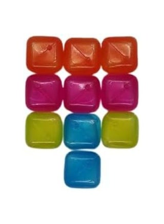Reusable Plastic Ice Cube Ice Cube Molds & Trays| Filled with purified water (assorted colors, pack of 10) (cube shape) - pzsku/ZF8100FC28A2CDF7F4D36Z/45/_/1695770387/e2da4819-40f9-4351-8b46-dc517b701b6e