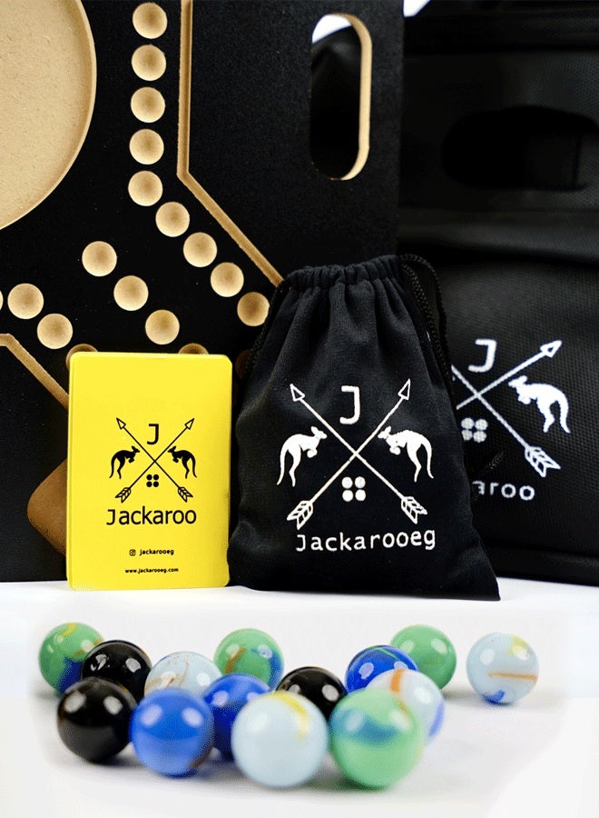 جاكارو لعبة جاكارو لوحية لعدد 4 لاعبين ( اسود ) من كانجارو ايجيبت - Image 3