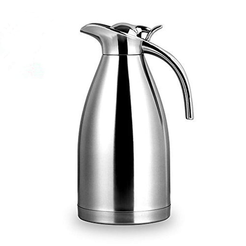 Bonnoces 68 Oz Stainless Steel Thermal Carafe  Double Walled Vacuum Insualted ThermosCarafe with Lid  CoffeeTea Carafe Heat  Cold Retention  2 Liter