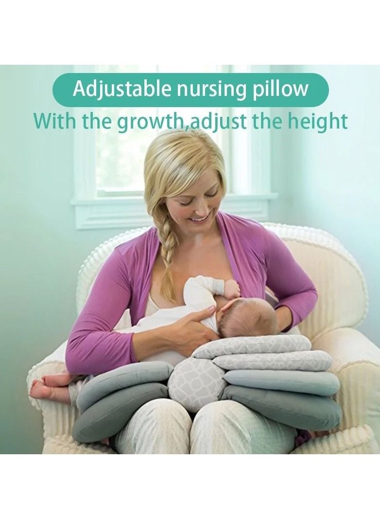 Multi-functional Adjustable Feeding Nursing Pillow, Portable and Lightweight Design For Newborn - Image 2