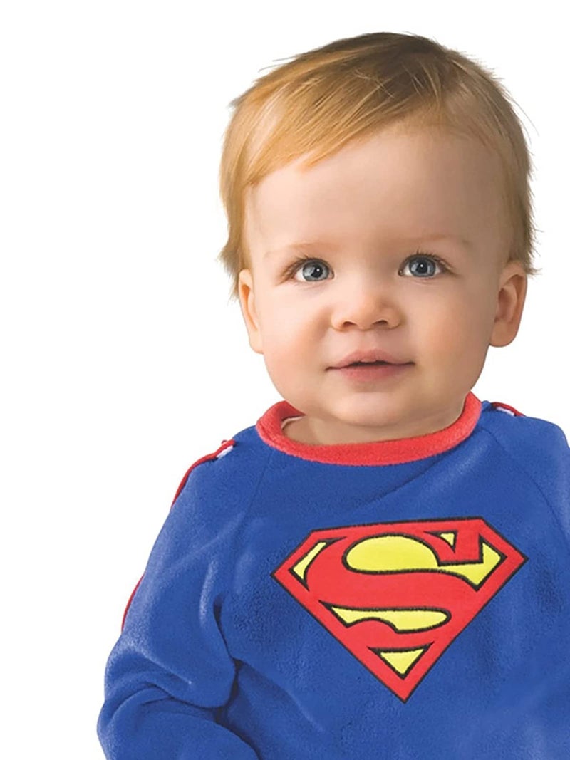 Rubies Rubie's Baby Boys Superman Classic Romper With Removable Cape, Infant And Toddler Costumes, As Shown, Infant US - Image 2