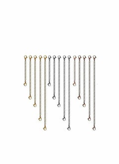 Necklace Extenders, Stainless Steel Chain Extenders Gold Silver for Jewelry Making