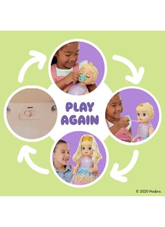 Baby Alive الأميرة إيلي تكبر! دمية، 18 بوصة دمية طفلة متحدثة تنمو للأطفال من سن 3 سنوات وما فوق، 9 ملحقات دمى، شعر أشقر  - Image 3