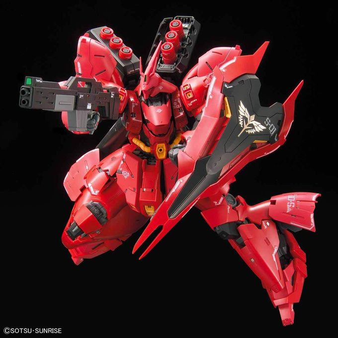 BANDAI SPIRITS Bandai Hobby RG 1/144 #29 Sazabi "Char's Counterattack" , Red, 0.5 Liters - Image 3