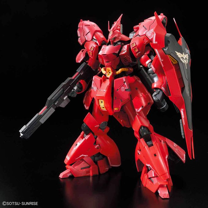 BANDAI SPIRITS Bandai Hobby RG 1/144 #29 Sazabi "Char's Counterattack" , Red, 0.5 Liters - Image 5