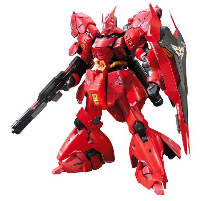 BANDAI SPIRITS Bandai Hobby RG 1/144 #29 Sazabi "Char's Counterattack" , Red, 0.5 Liters - Image 4