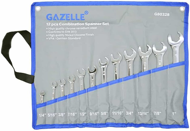 Gazelle 12-Piece Combination Spanner Set