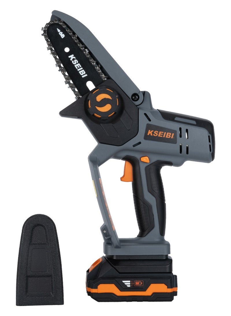 KSEIBI - KCS 20V-10, Cordless Mini Chainsaw, 1 Battery 201c, Portable Chainsaw, Lightweight, Garden Tool, Ideal for Trimming and Pruning Trees, Bushes, Cutting Wooden Planks, Gardening and Pruning. - Image 1