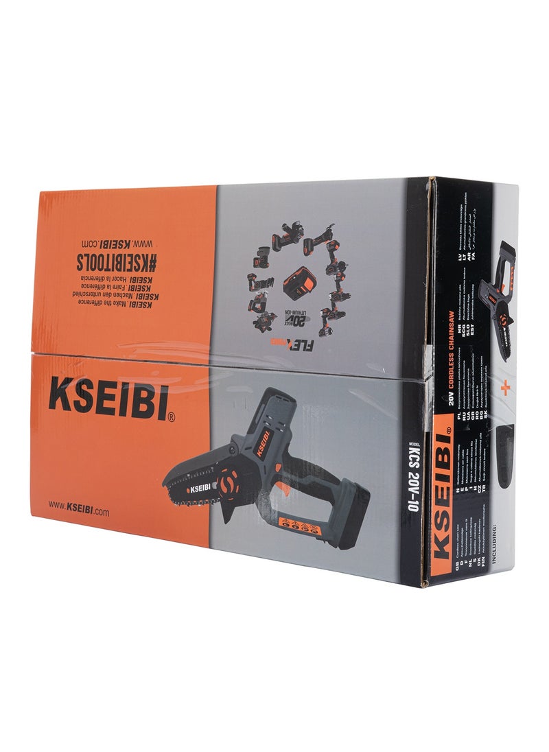 KSEIBI - KCS 20V-10, Cordless Mini Chainsaw, 1 Battery 201c, Portable Chainsaw, Lightweight, Garden Tool, Ideal for Trimming and Pruning Trees, Bushes, Cutting Wooden Planks, Gardening and Pruning. - Image 1