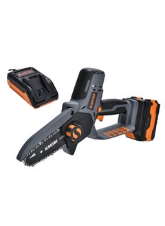 KCS 20V-10, Cordless Mini Chainsaw, 1 Battery 201c, Portable Chainsaw, Lightweight, Garden Tool, Ideal for Trimming and Pruning Trees, Bushes, Cutting Wooden Planks, Gardening and Pruning.