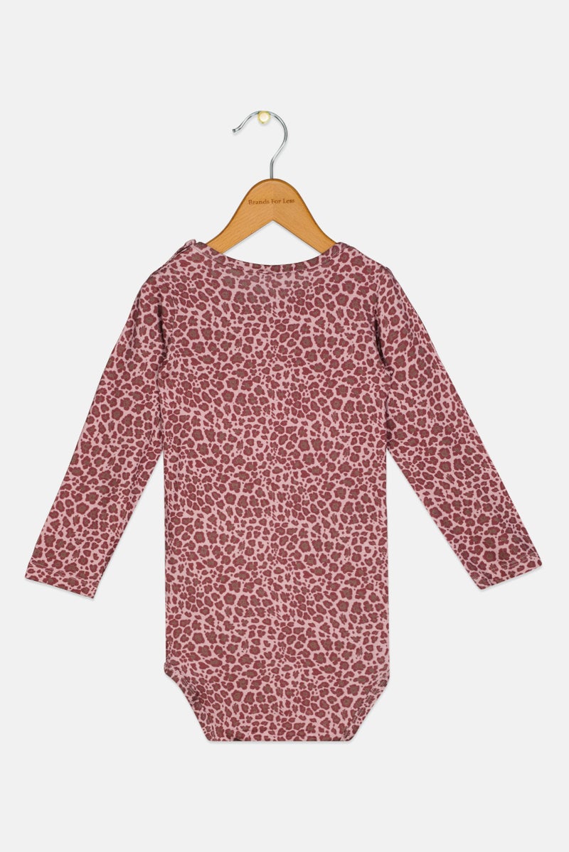 NAME IT Toddlers Girl Animal Print Long Sleeve Bodysuits, Multicolor - Image 2