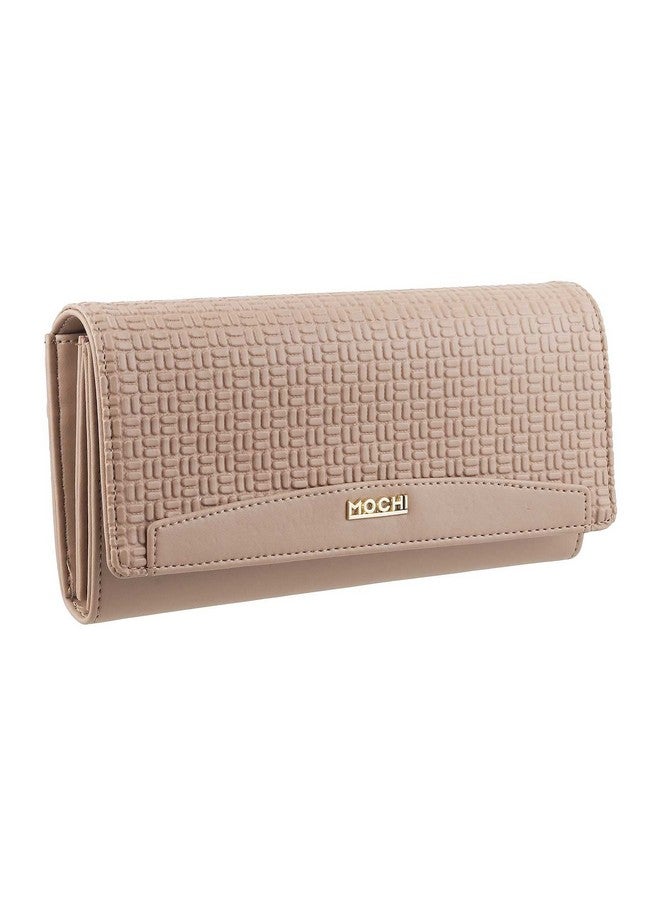 Mochi Womens Synthetic Beige Clutch (One Size) - Image 5