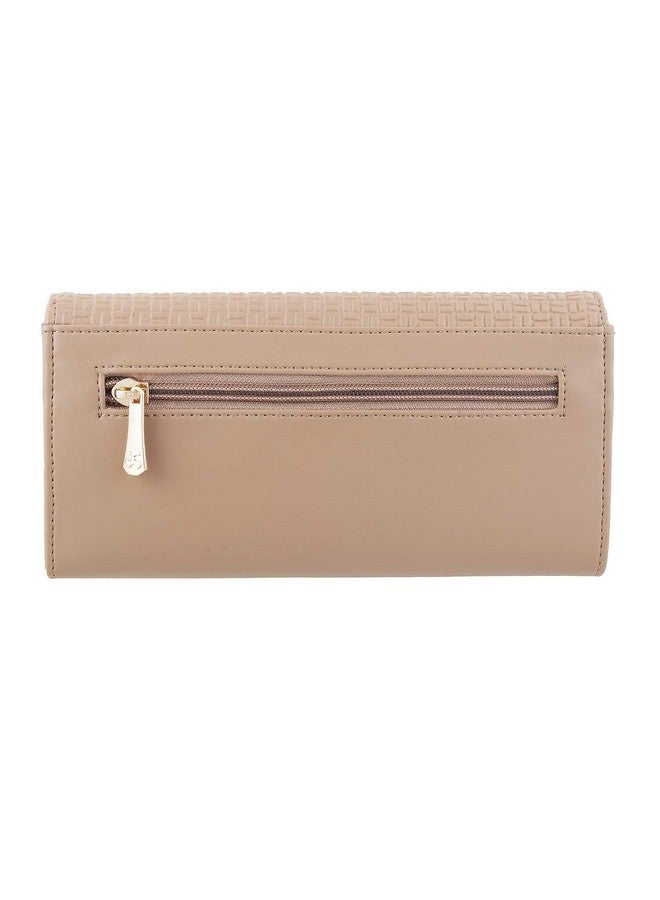 Mochi Womens Synthetic Beige Clutch (One Size) - Image 3