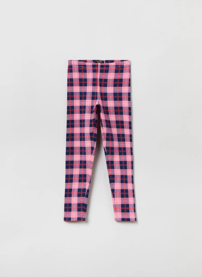 او في اس Ovs Leggings With Check Print