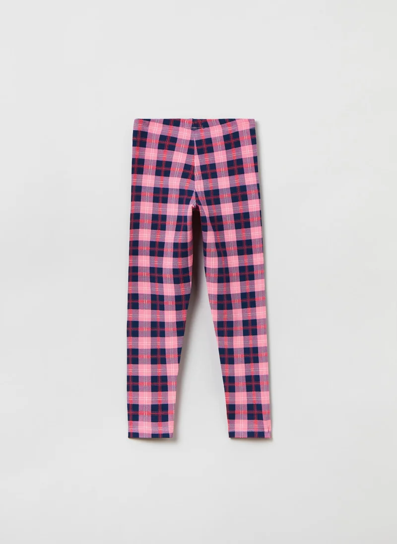 او في اس Ovs Leggings With Check Print