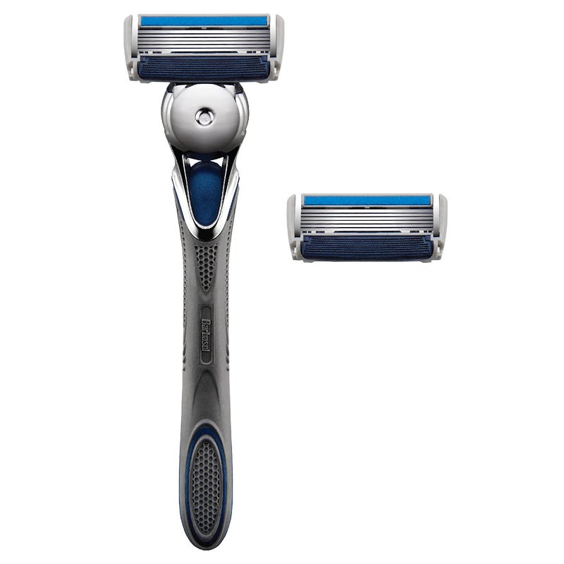 Barbasol Ultra 6 Plus Men's Razor with 2 Razor Blade Refills (1 Handle + 2 Cartridges), Mens Razors/Blades - Image 3